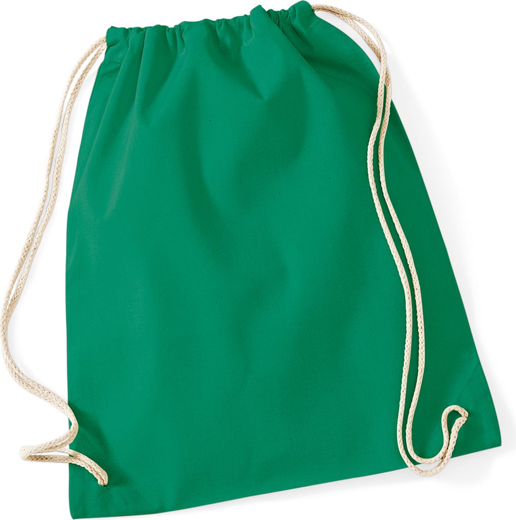 Sportbeutel Aus Baumwolle – Gymsack Mit Kordelzug, Farbe: Olive Green