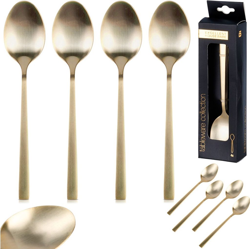 Teelöffel Kaffeelöffel kleine Löffel aus Edelstahl Gold 4 Produktbild 