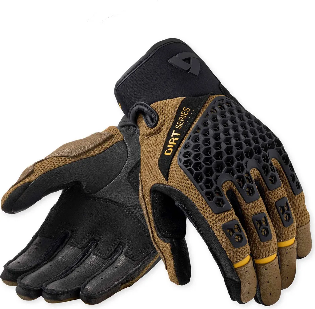 Gants de motocross Revit Caliber 2 Noir Marron M : Confort et Anti-choc