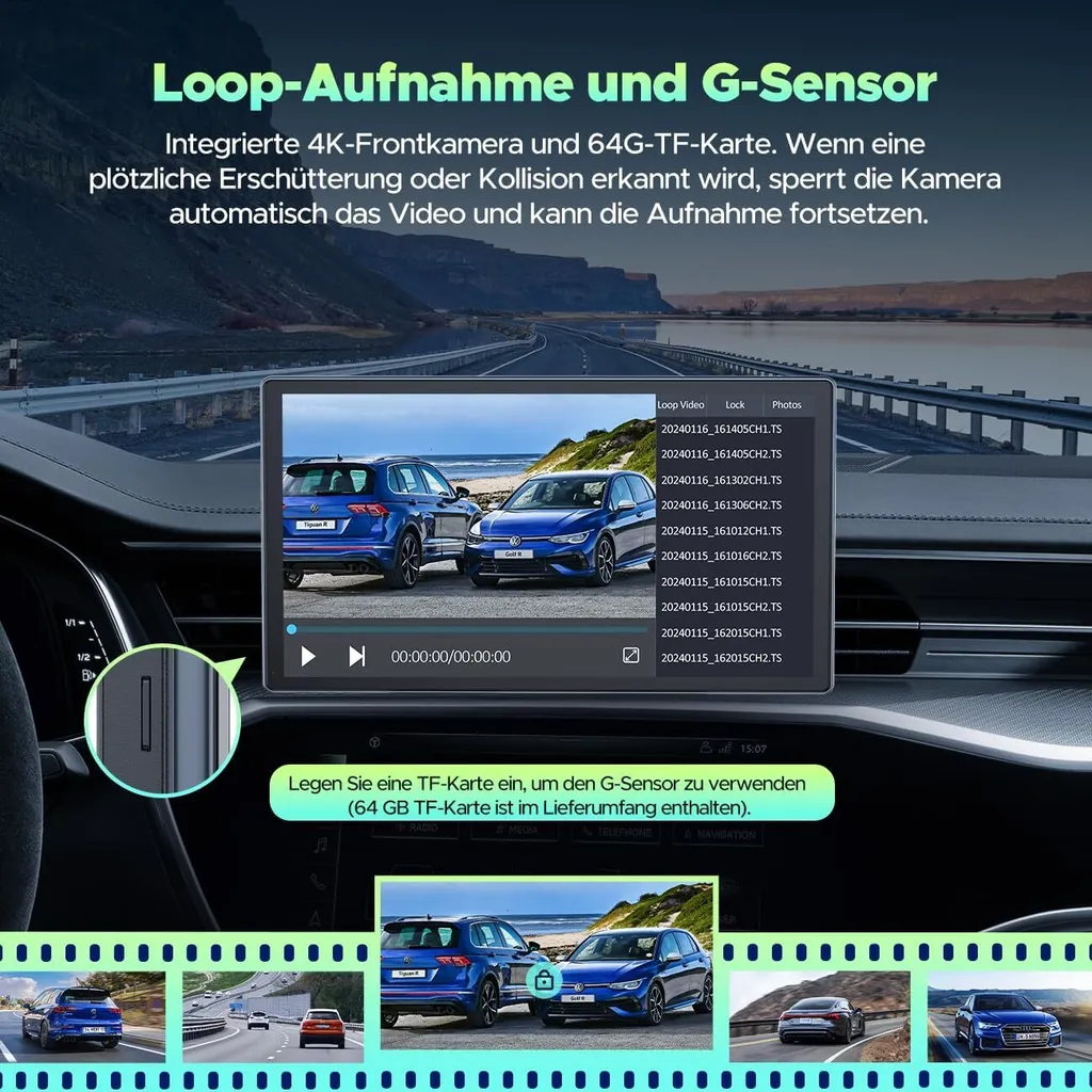 Autoradio CarPlay sans fil avec Écran Android Fluide et Bluetooth 5.0