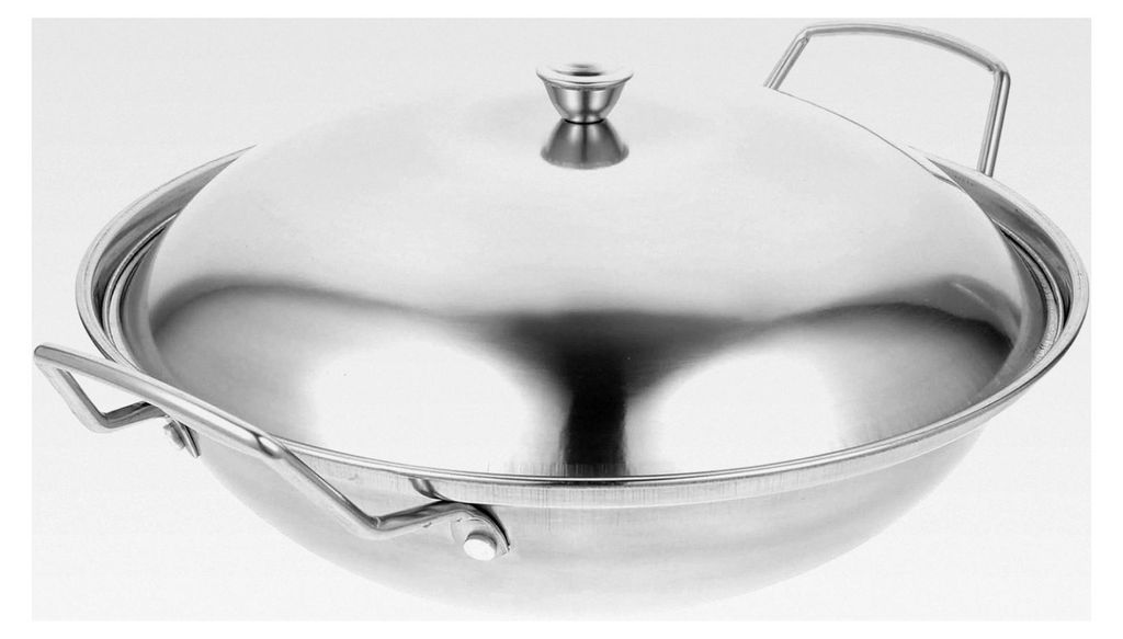 Edelstahl Kochtopf 9 Zoll mit Deckel und Anti-Überlauf-Funktion für Gas- und Induktionsherde
