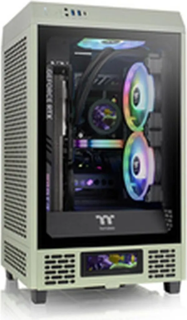 Boîtier PC Mini Tour Thermaltake The Tower 200 Châssis Vert Matcha ITX