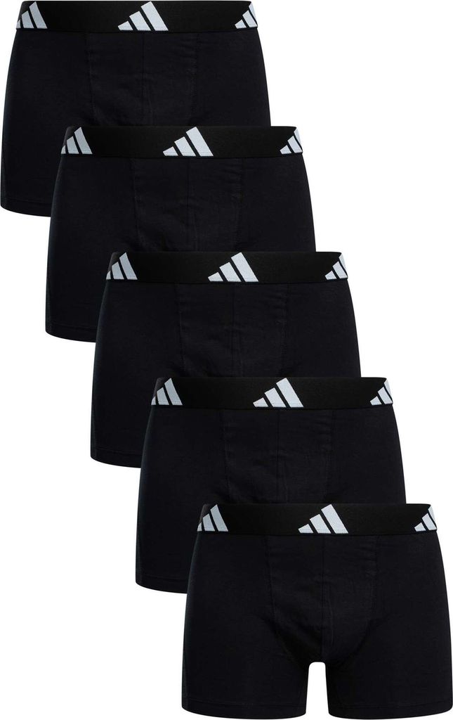 Adidas 5er-Pack Active Flex Baumwoll-Boxershorts, Schwarz Produktbild 