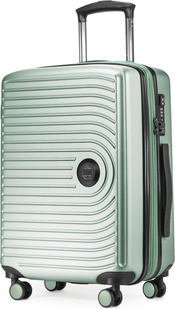 HAUPTSTADTKOFFER Mitte - Handgepäck Trolley erweiterbar Koffer 4 Rollen 55x40x23 cm Cary-On suitcase Hand Luggage 55 L Hardcase Bordgepäck Luftha...