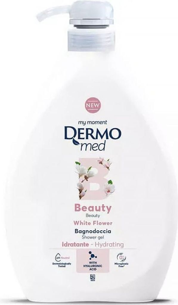 Beauty Duschgel Weiße Blumen 1l - Dermomed