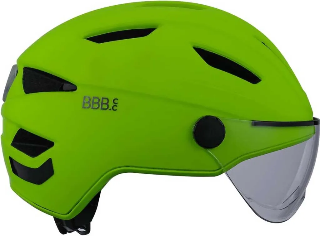 Casque de cyclisme avec visière BBB Move Face Shield jaune néon M - 9