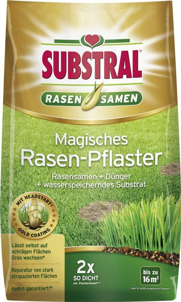 Substral Magisches Rasen-Pflaster 3,6 kg, fr 16 m Dnger