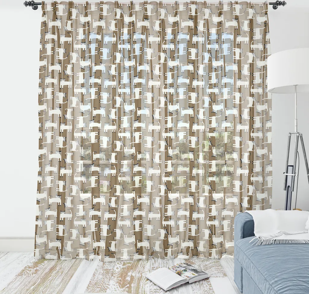 Tapisserie Chaton ABAKUHAUS en Satin pour Chambre et Salon 160 x 274 cm