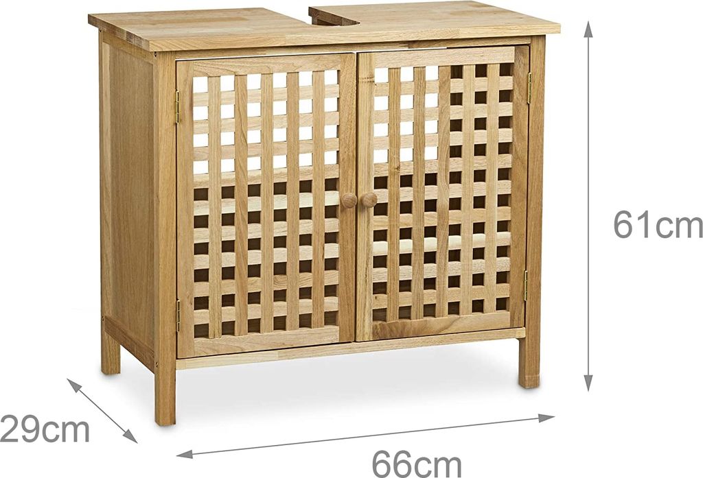 Waschbeckenunterschrank, Walnuss Produktbild 3