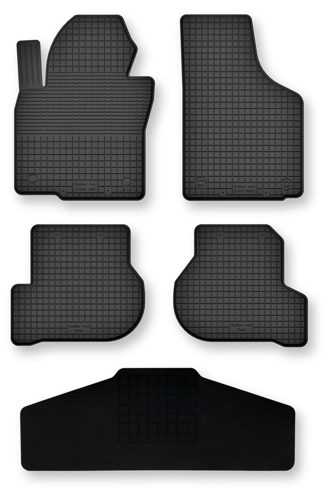 Gummi-Fußmatten + Tunnel für Seat Altea XL 08.2008-2015 Produktbild 