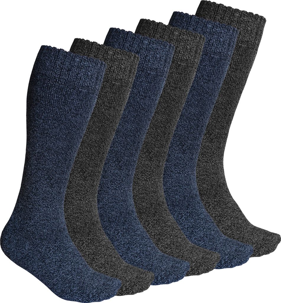 OCERA 6 Paar Herren Thermo-Kniestrümpfe mit Vollfrottee und Produktbild 