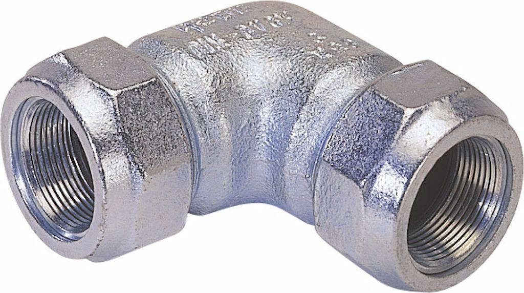 GEBO TG-Klemmverbinder, 90° Winkel DN 20 - Ø 26,9 mm x 26,9 mm (3/4 Zoll) - für Stahlrohr