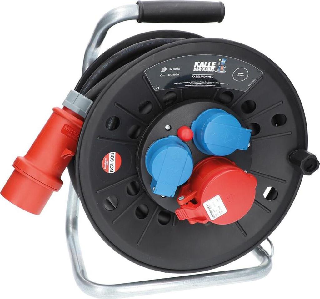 Kalle CEE Kabeltrommel 20 Meter H07RN-F 5G 2,5 mm² 400V 16A Produktbild 