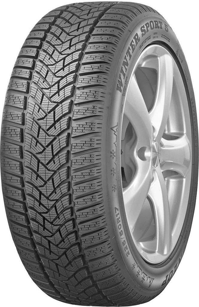 1x Dunlop Winter Sport 5 Winterreifen 255/40 R19 100V XL Produktbild 