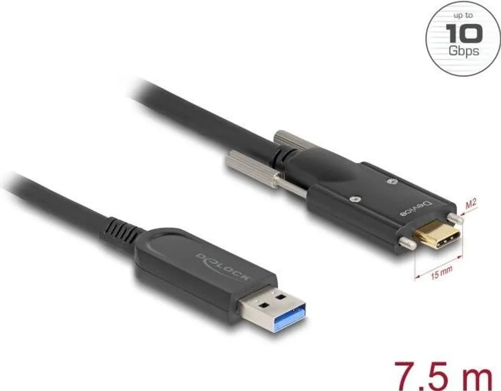 Câble USB-C Anti-Interférences 10 Gbps - Solution Optique Active USB-A - 2