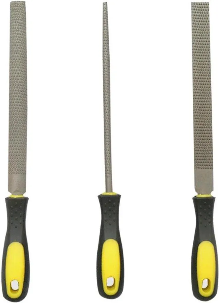 Lime Métallique 20 cm Professionnelle - Lot de 3 Aciers Haute Résistance