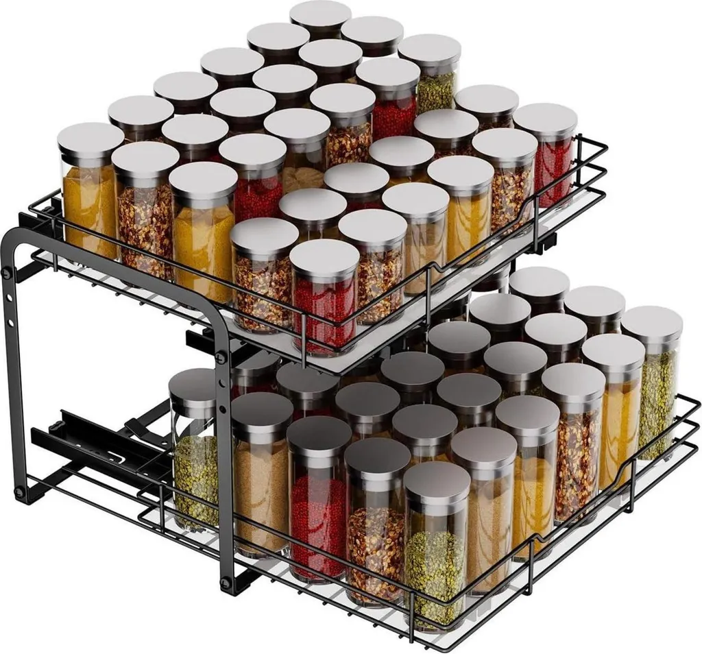 OFFERTA Portaspezie Estensibile 2 Livelli | Organizer Armadietti Cucina