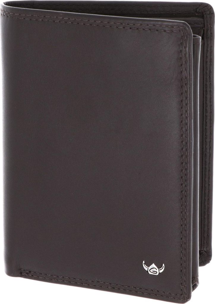 Golden Head Leder Geldbörse Polo RFID Protect Kombischeintasche mit Riegel 1458 Dunkelbraun