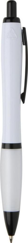 Floso - "Nash" Kontrast Detail-Kugelschreiber, Recycelter Kunststoff PF4879 (Einheitsgröße) (Weiß)