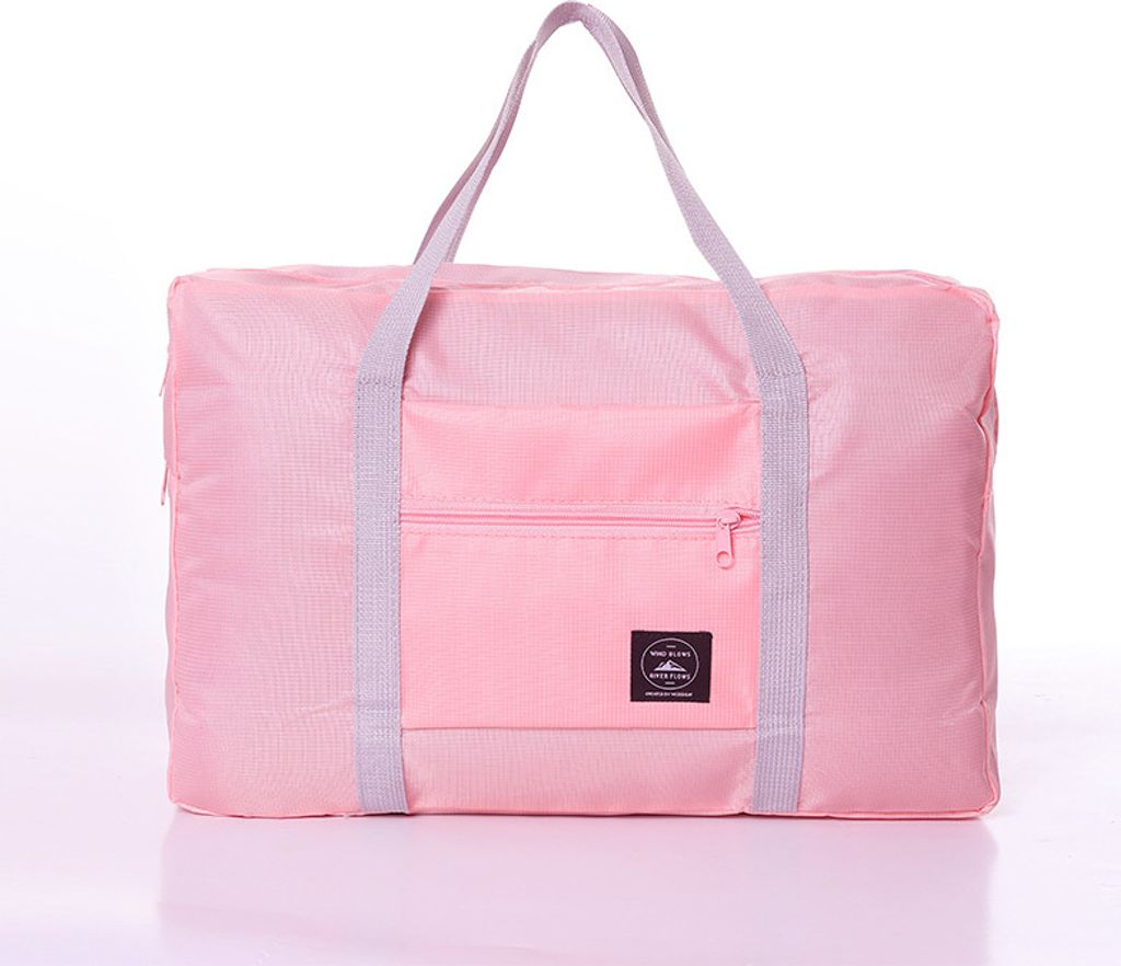 Neue Multifunktion Ale Faltbare Reisetasche Single Shoulder Handgepäck Tasche Große Kapazität Gepäck Aufbewahrung Tasche, rosa