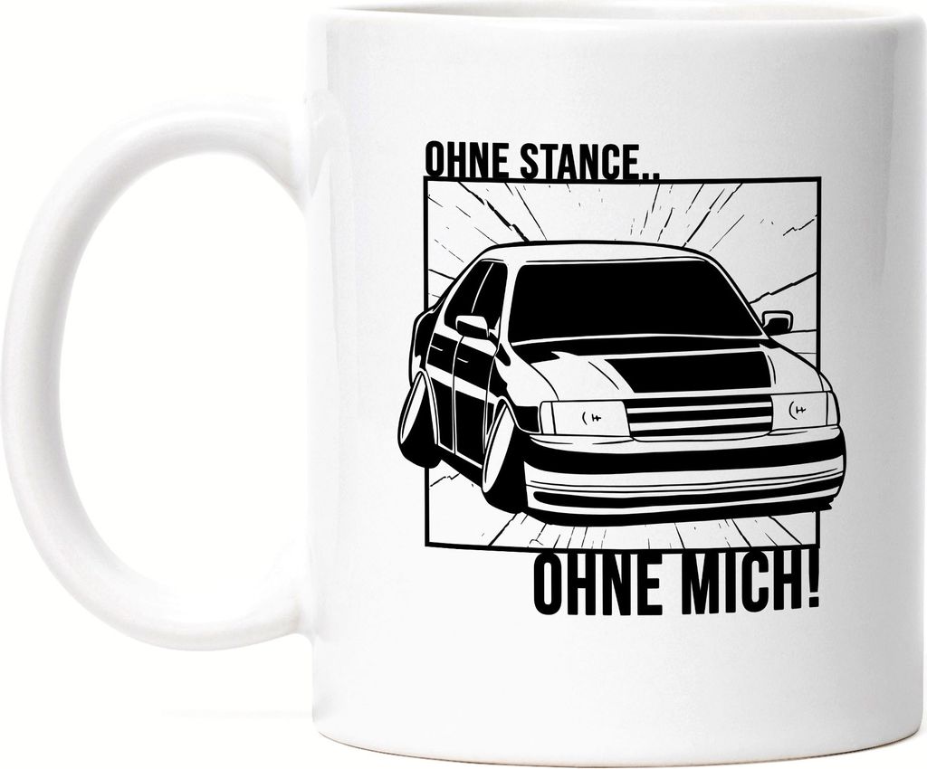 Ohne Stance Ohne Mich Tasse Weiß | Japan-Import Carguys Drift Tuning Turbolader