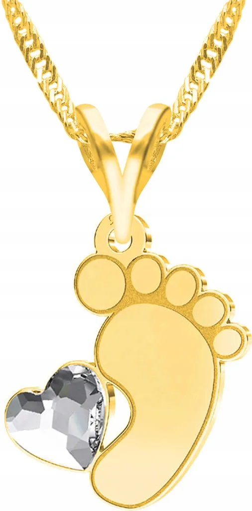 Collana Piedino Argento 925 e Oro 585 | Offerta Regalo Mamma