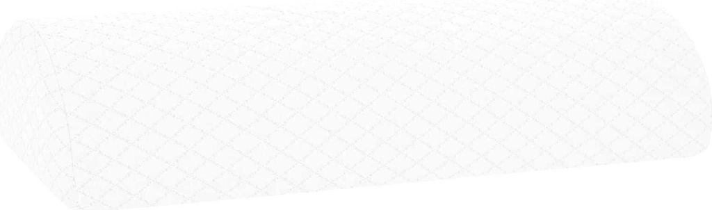 vidaXL Beinkissen Uni Weiß 52 x 20 x 12 cm Viscoschaum