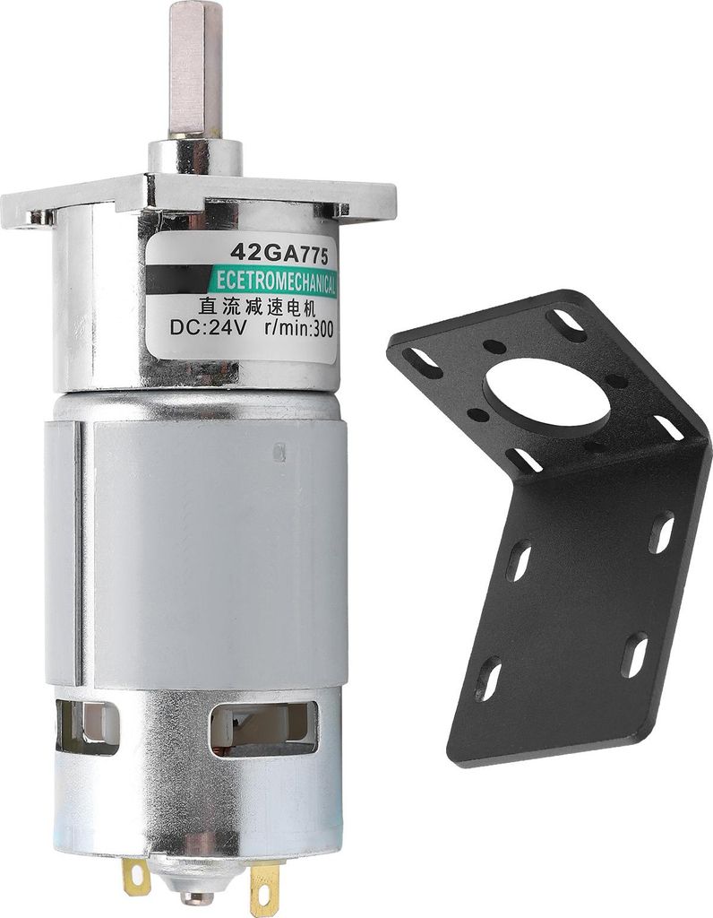 Gleichstrom-Getriebemotor, klein, niedrige Drehzahl, CW/CCW, Permanentmagnethalterung, Sportsteuerung, 24 V, XD42GA755 (300 U/min)