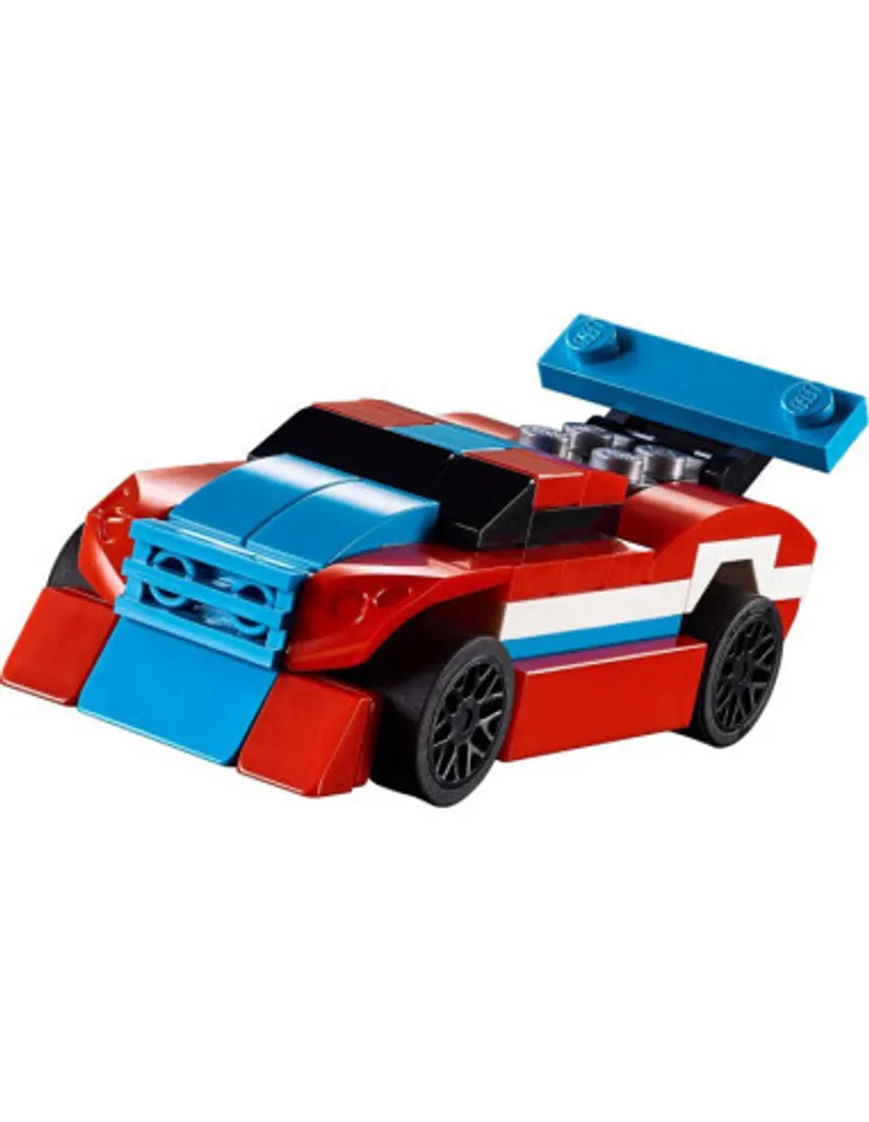 LEGO Creator 30572 La Voiture de Course - Kit de Construction 3-en-1