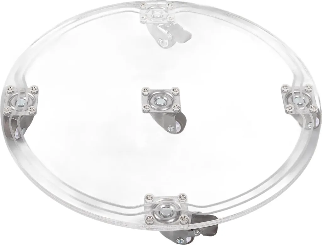 Support de fond transparent pour pot de fleurs et plateau acrylique