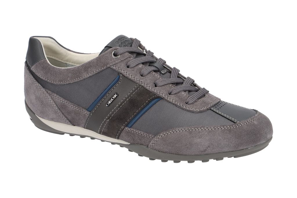 Geox WELLS Herrenschuhe - sportliche Halbschuhe - Schnürschuhe grau NEU