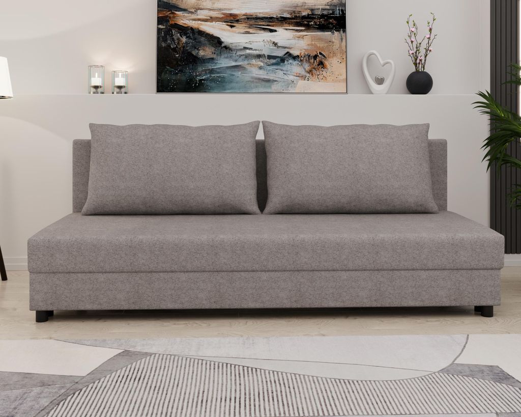 Schlafsofa FACILE mit Bettkasten – Moderne 2-in-1 Couch mit Stauraum