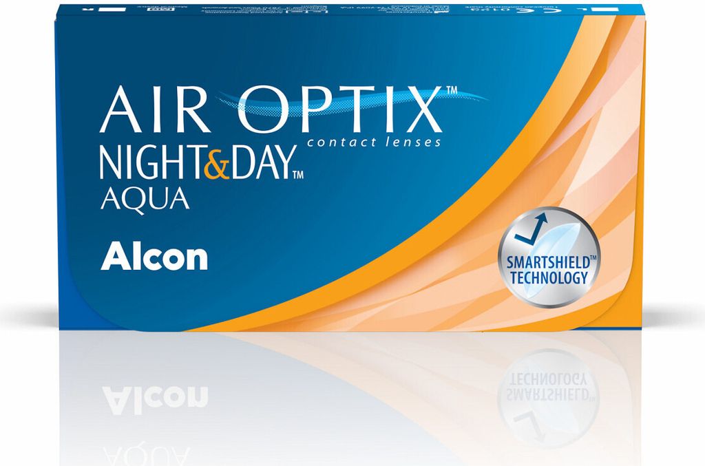 AIR OPTIX Night & Day AQUA 3er Box Diotrien +2 Basiskurve Produktbild 