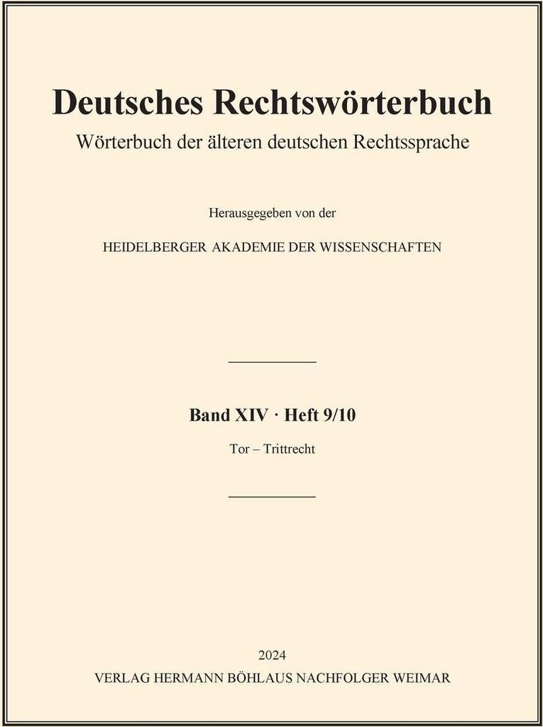 Deutsches Rechtswörterbuch