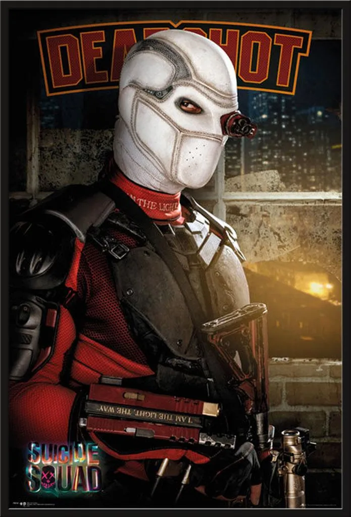 Cadre Shinsuke Maxi avec Poster Suicide Squad Deadshot vitre acrylique