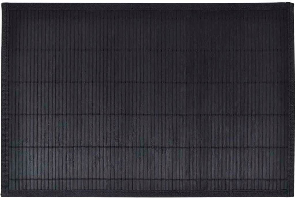 6 Bambus-Platzdeckchen 30 x 45 cm Schwarz