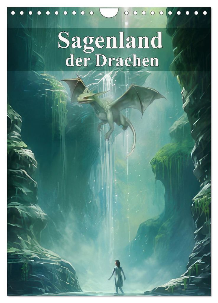 Sagenland der Drachen (Wandkalender 2027 DIN A4 hoch), CALVENDO Monatskalender