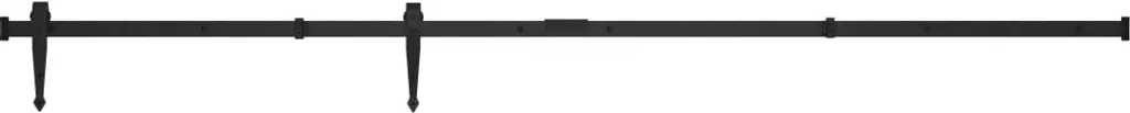 Système de porte coulissante pour armoire en acier au carbone 183 cm