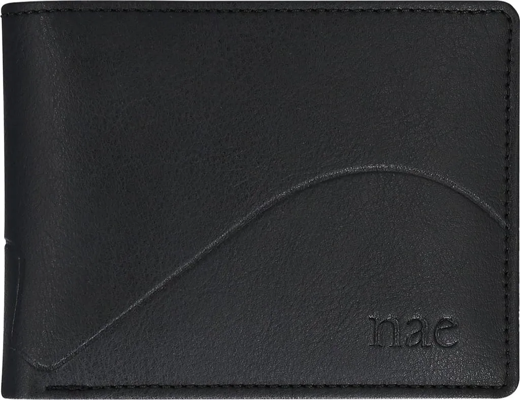 Portefeuille pour homme en cuir végan, petit format à trois volets