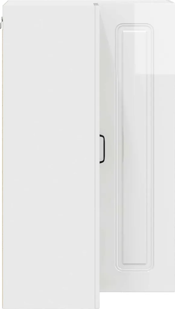 vidaXL Armadio da cucina bianco lucido 57 x 57 x 100 cm Materiale a base di legno - 7