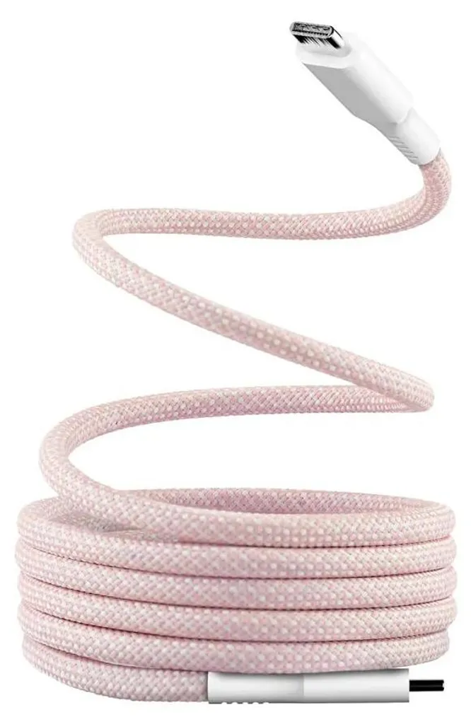 Fini les câbles courts ! Câble USB-C T'nB 1,5m Rose Blanc Charge Rapide