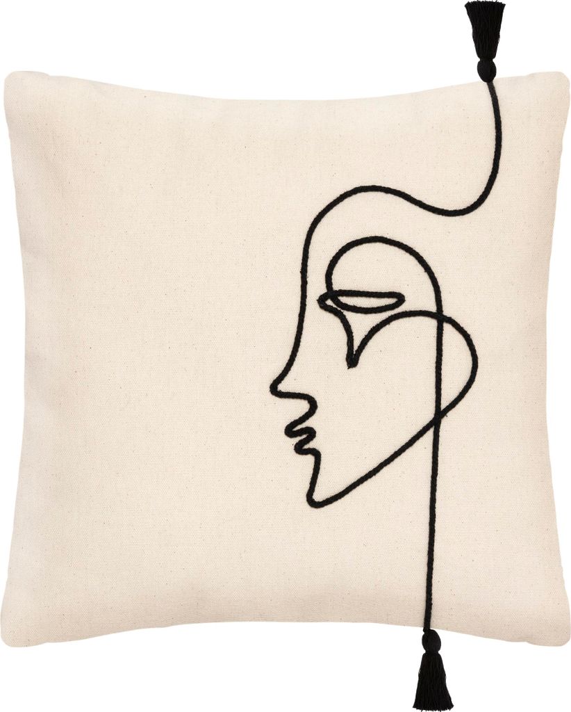 Dekoračná obliečka na vankúš FACE, 40 x 40 cm Obrázok produktu 