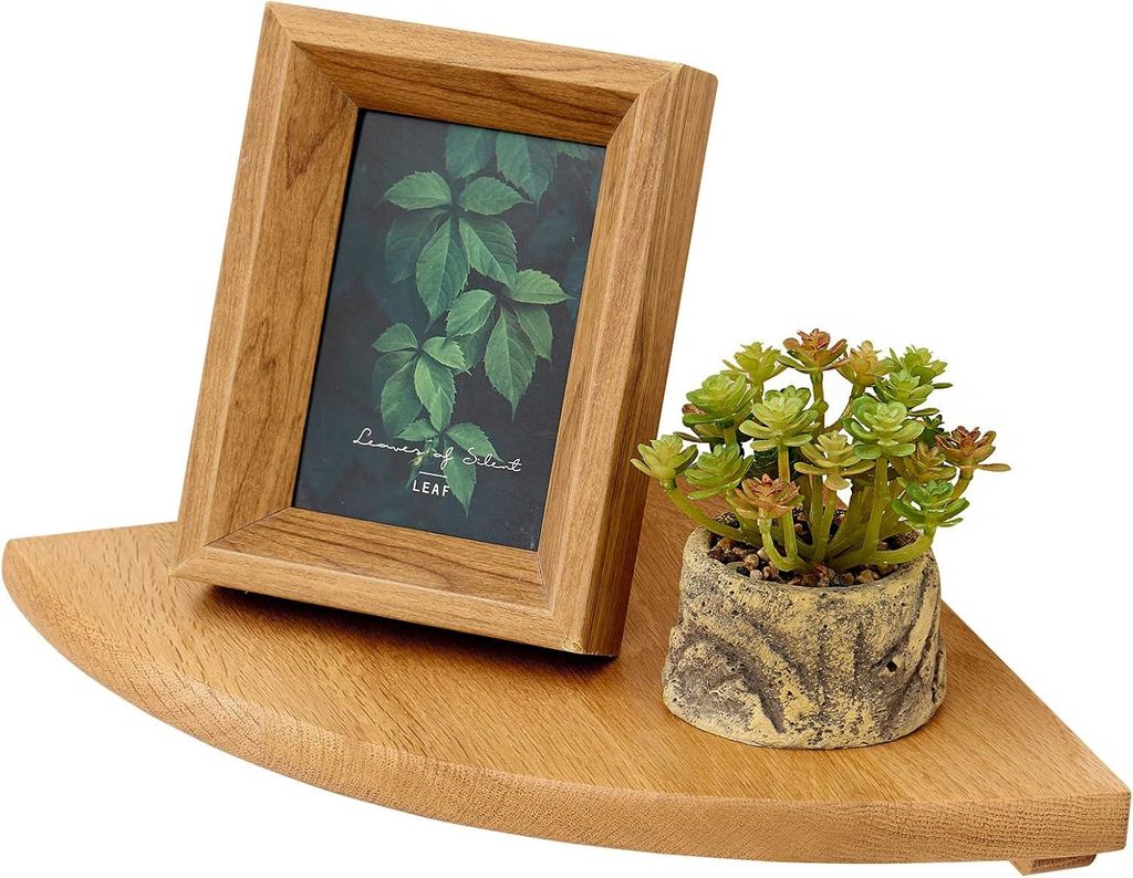 Schwebendes Eckregal - Natürlich Eiche - Platzsparend - 5 Größen