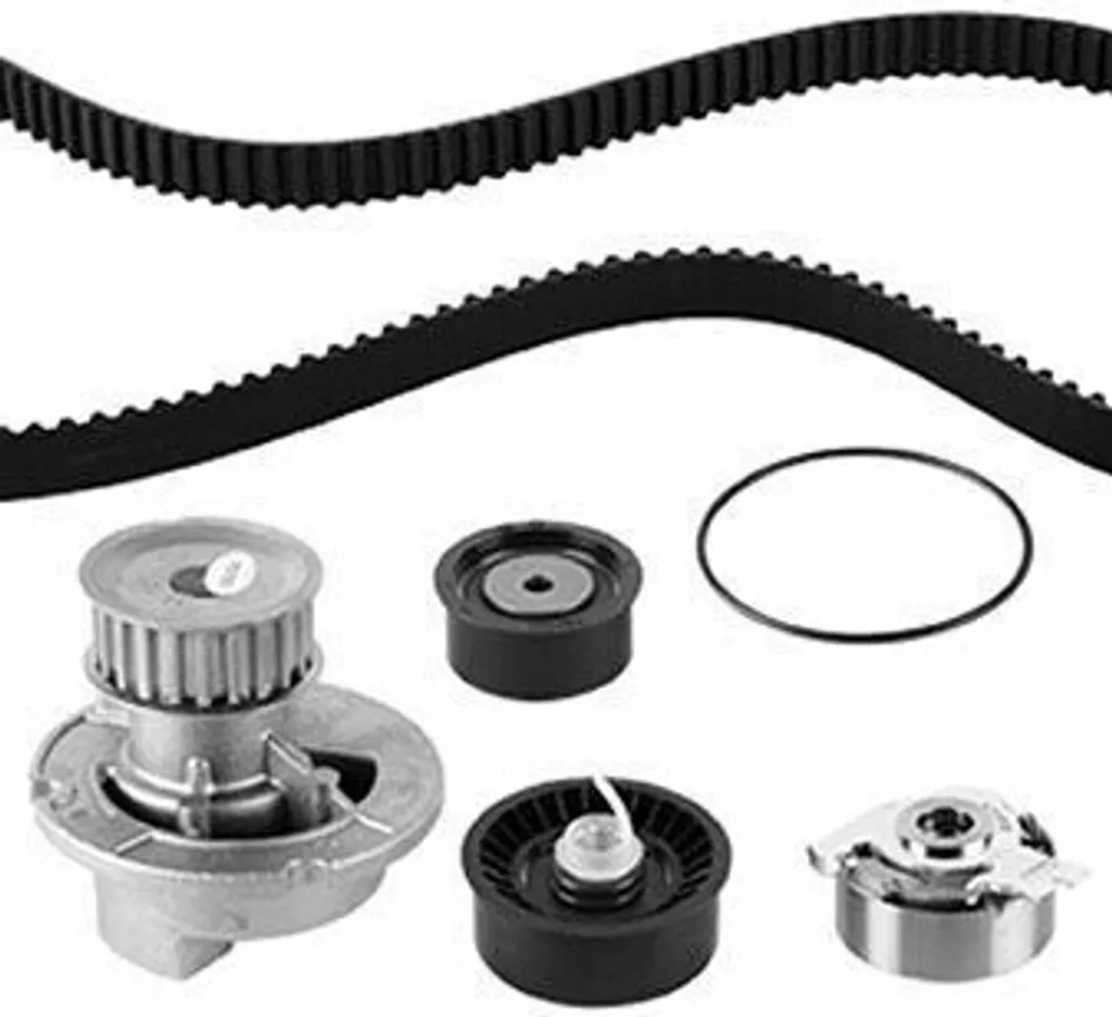 Kit pompe à eau et courroie pour réparation moteur Opel Vectra B J96
