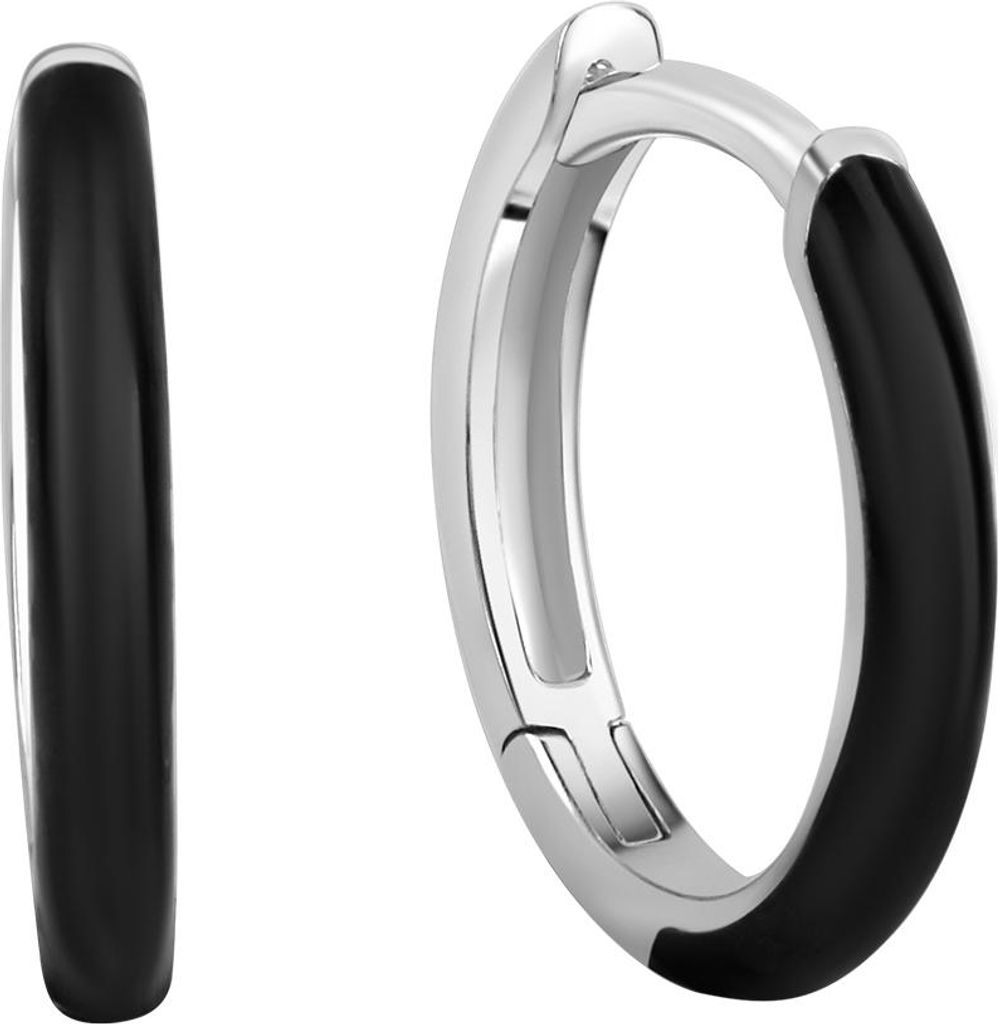 F Creolen 925/- Sterling Silber 1,4cm weiß 274210112-1