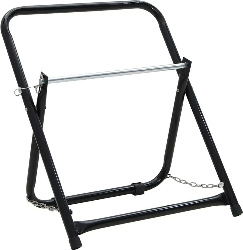 Dévidoir acier noir 48 cm 45 kg avec revêtement anti-corrosion
