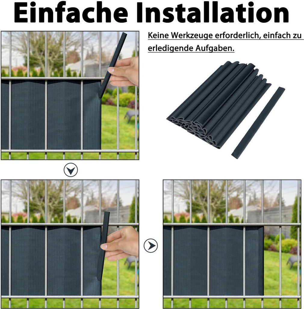 Befestigungsclips 50 Stück Universal PVC Klemmstreifen für Produktbild 4