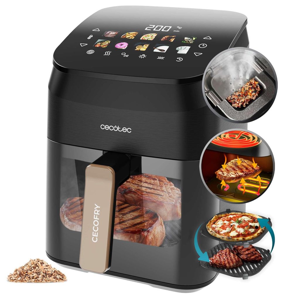 Cecotec Cecofry&Grill Smokin' 4500, heteluchtfriteuse, 4,5 Productafbeelding 