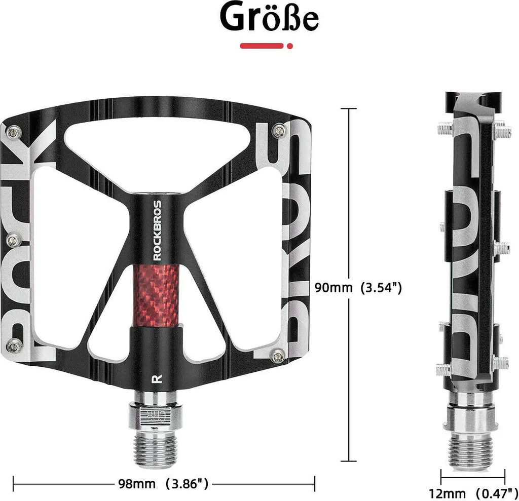 Pédales VTT antidérapantes avec roulements scellés haute performance