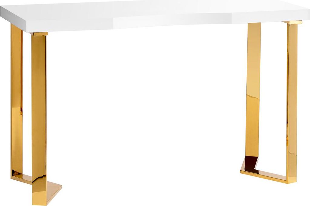 Manikürtisch Simply 05-GL, Weiß, große Arbeitsfläche, minimalistisches Design